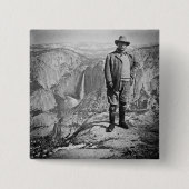 Teddy Roosevelt-Gletscher-Punktyosemite-Tal CA Button (Vorderseite)