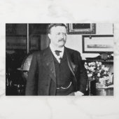 Teddy Roosevelt im Weißen Haus 1912 Vintag Alkoholflaschenetikett (Einzelnes Label)