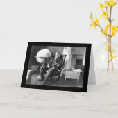 Teddy Roosevelt in Repose 1908 Karte (Gelbe Blume)