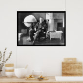 Teddy Roosevelt in Repose 1908 Poster (Küche)
