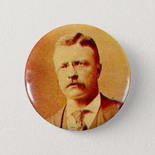Teddy Roosevelt - Knopf Button
