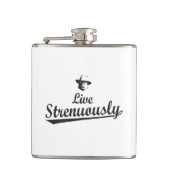 Teddy Roosevelt Live Strenuous Flachmann (Vorderseite)