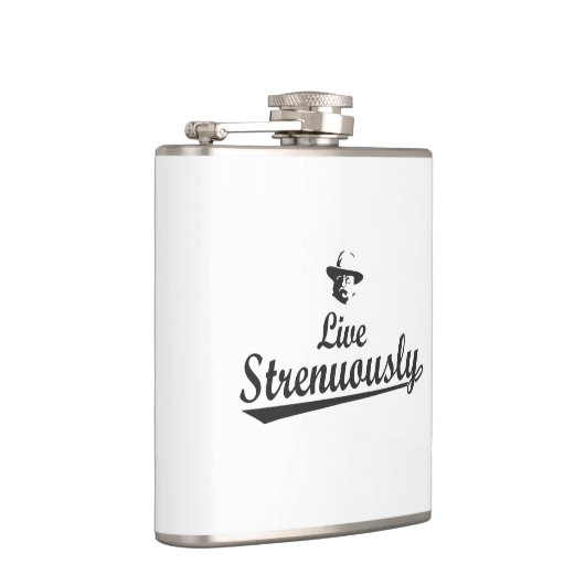 Teddy Roosevelt Live Strenuous Flachmann (Rechts)