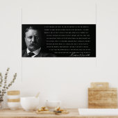 TEDDY ROOSEVELT - MAN in der ARENA - 1910 Poster (Küche)