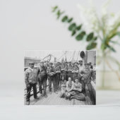 Teddy Roosevelt mit Crew, Anfang der 1900er Jahre Postkarte (Stehend Vorderseite)