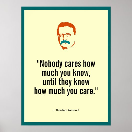 Teddy Roosevelt Poster (Vorne)