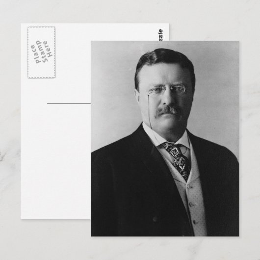 Teddy Roosevelt Postkarte (Vorne/Hinten)