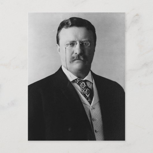 Teddy Roosevelt Postkarte (Vorderseite)