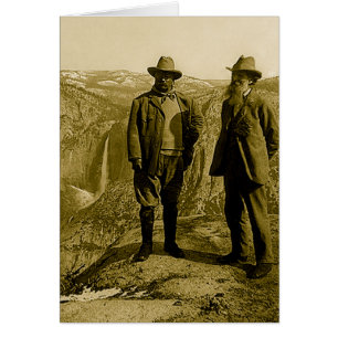 Teddy Roosevelt und John Muir am Glacier Point