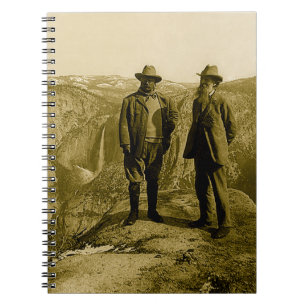 Teddy Roosevelt und John Muir am Glacier Point Notizblock