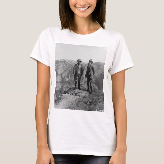 Teddy Roosevelt und John Muir in Yosemite T-Shirt (Vorderseite)