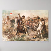 Teddy Roosevelt und The Rough Riders Charding Poster (Vorne)
