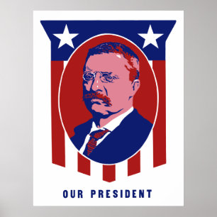 Teddy Roosevelt — Unser Präsident Poster