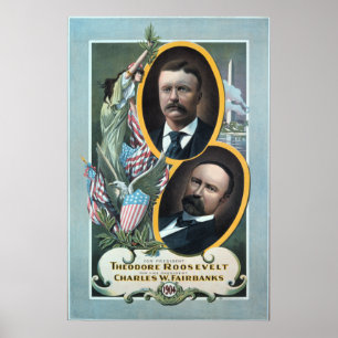 Teddy Roosevelt-Wahlplakat 1904 Poster