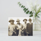 Teddy Roosevelt Wolf Hunting, 1905 Postkarte (Stehend Vorderseite)