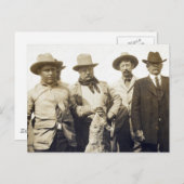 Teddy Roosevelt Wolf Hunting, 1905 Postkarte (Vorne/Hinten)