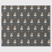 Teddy Roosevelt Wrapping Paper Geschenkpapier (Flach)