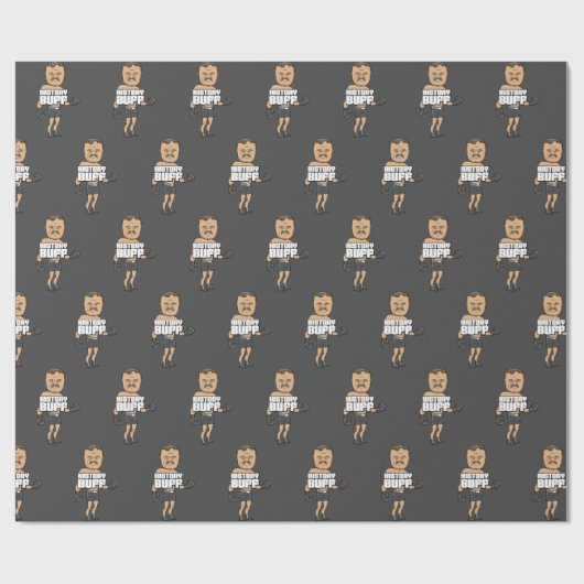Teddy Roosevelt Wrapping Paper Geschenkpapier (Flach)