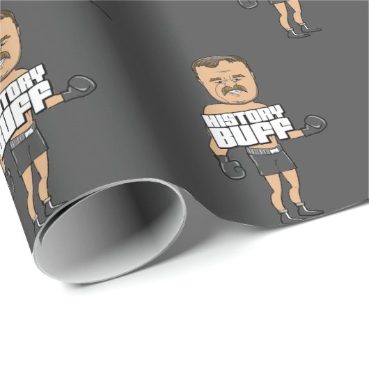 Teddy Roosevelt Wrapping Paper Geschenkpapier (Rolleneckpunkt)
