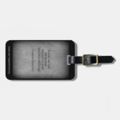 Teddy Roosevelt Zitat - Abwesenheit und Tod Gepäckanhänger (Vorderseite horizontal)