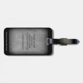 Teddy Roosevelt Zitat - Abwesenheit und Tod Gepäckanhänger (Rückseite horizontal)