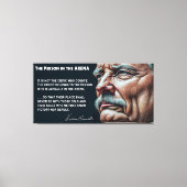 Teddy Roosevelts Person in der ARENA-Rede 1910 Leinwanddruck (Vorderseite)