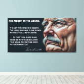 Teddy Roosevelts Person in der ARENA-Rede 1910 Leinwanddruck (Insitu (Holzboden))