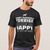 Teddy- Rooseveltterrier-Hund stellen mich T-Shirt (Vorderseite)