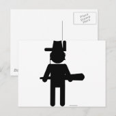 Teddy Roosvelt Postkarte (Vorne/Hinten)