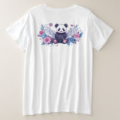 Teddy, Rosa, niedlich, hübsch, Trend, Engel, Kunst Große Größe T-Shirt (Design Rückseite)