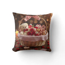 Teddy-Rosen-Korb Romantische Valentinstag-Dekorati