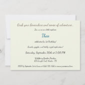 Teddy Safari Explorer - 1. Geburtstag Einladung (Rückseite)