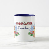 Teddy School Days - Kindergarten Lehrerin Tasse (Zentrum)