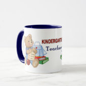 Teddy School Days - Kindergarten Lehrerin Tasse (Vorderseite Links)