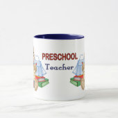 Teddy School Days - Preschool Teacher Tasse (Zentrum)