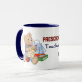 Teddy School Days - Preschool Teacher Tasse (Vorderseite Links)