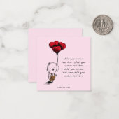 Teddy-Teddy-Valentinstag hinzufügen Mitteilungskarte (Vorderseite/Rückseite Beispiel)
