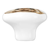 Teddy-Teepe-beige-braune Sterne Boho-Kinderzimmer Keramikknauf (Seitenansicht)