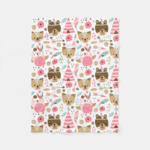 Teddy Teepee Fleecedecke