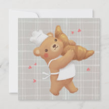 Teddy the Baker mit Croissant