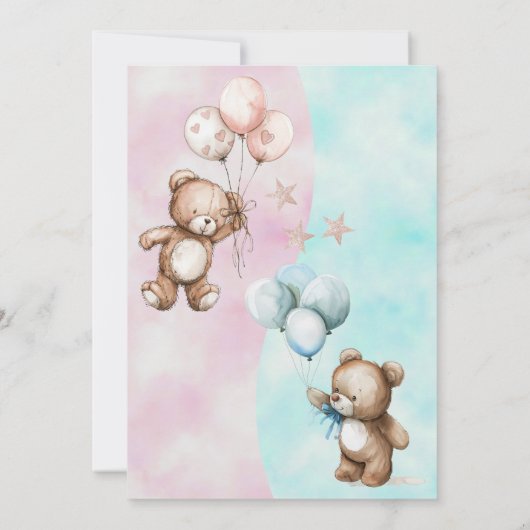 Teddy trägt eine Einladung zum Geschlecht (Rückseite)