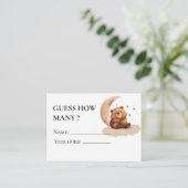 Teddy trägt geschlechtsneutrale Ratschläge Wie vie Begleitkarte (Stehend Vorderseite)