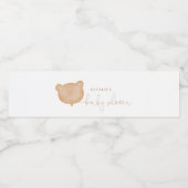 Teddy trägt Picnic Water Bottle Labels Wasserflaschenetikett (Einzelnes Label)