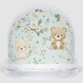 Teddy Twins in Bloom Schneekugeln (Rückseite)