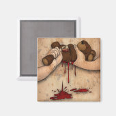 Teddy Twister Magnet (Vorderseite/Rückseite)