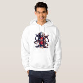 Teddy und Alien 004 Hoodie (Vorne ganz)