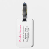 Teddy und Entenkinder mit dem Namen Gepäckanhänger (Rückseite vertikal)