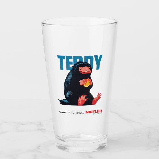 Teddy Vintag Graphic Glas (Vorderseite)