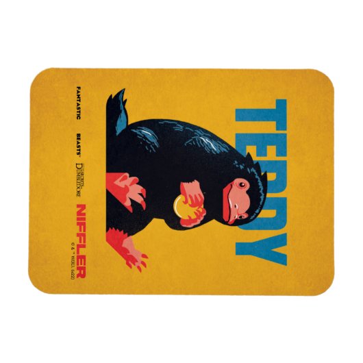 Teddy Vintag Graphic Magnet (Horizontal)
