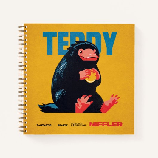 Teddy Vintage Grafik Notizblock (Vorderseite)